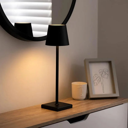 LumoGlow™ – Lampe de Table Sans Fil Rechargeable Éclairage Dimmable