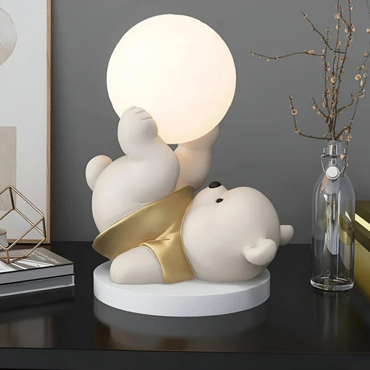 LunaBear™ – Lampe de Table Ourson Éclairante avec Lueur Douce