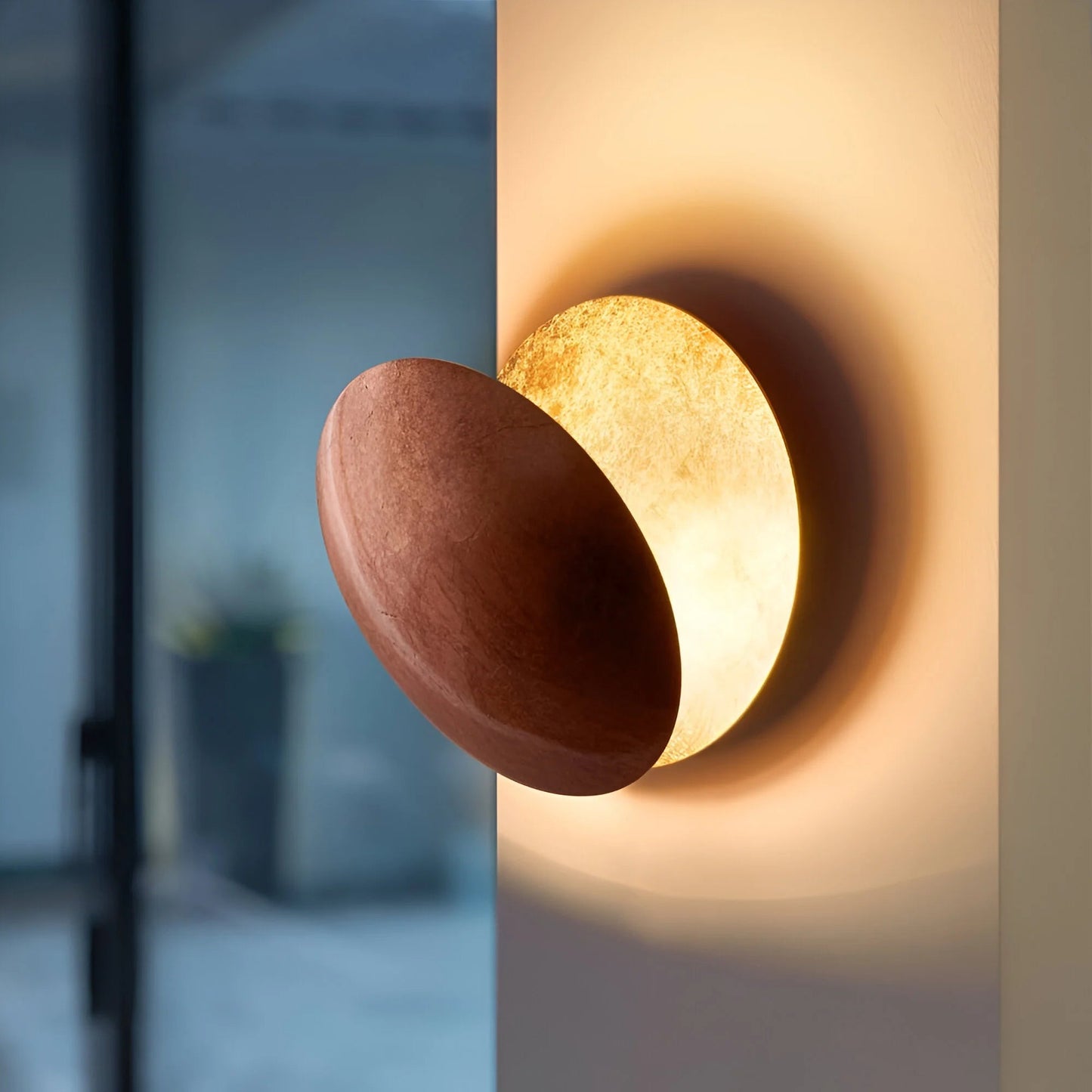 LunarGlow™ – Applique Murale Design Métal Argenté Éclairage Ajustable