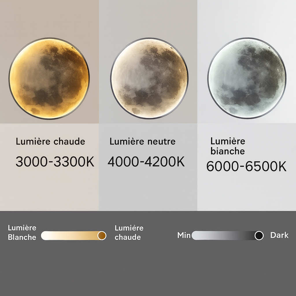 Lunaris™ – Applique Murale LED Moderne Blanc Chaud pour Chambre & Salon