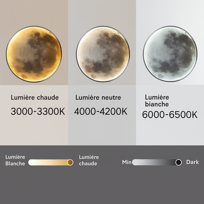 Lunaris™ – Applique Murale LED Moderne Blanc Chaud pour Chambre & Salon