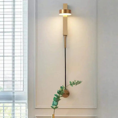 Lampe Murale LED Noir et Or Design Élégant