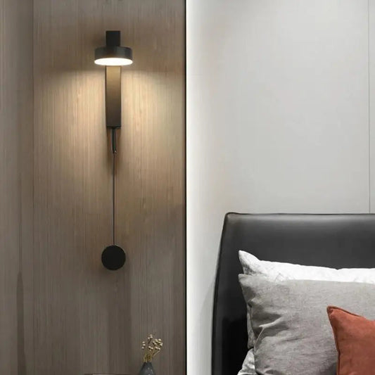 Lunaris™ – Applique Murale LED Orientable Design Moderne Noir & Or