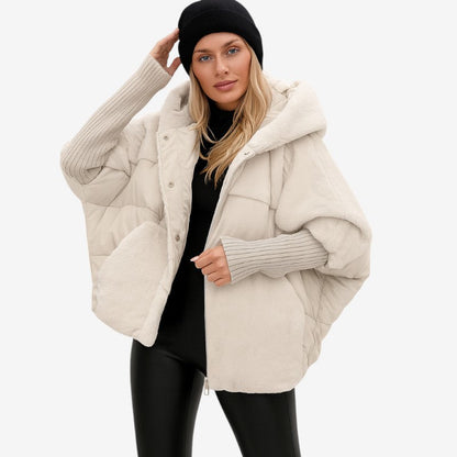 Veste D'hiver Polaire avec Capuche et Poches Réglables