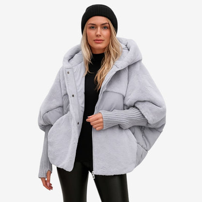 Veste D'hiver Polaire avec Capuche et Poches Réglables