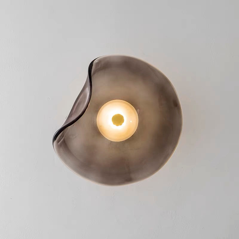 LuxDesign™ – Applique Murale Moderne en Verre Ambre Éclairage Chaud