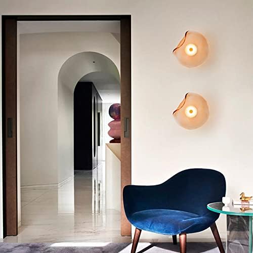 LuxDesign™ – Applique Murale Moderne en Verre Ambre Éclairage Chaud
