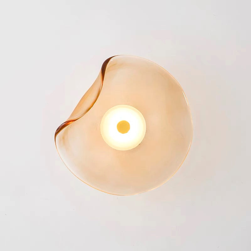 LuxDesign™ – Applique Murale Moderne en Verre Ambre Éclairage Chaud