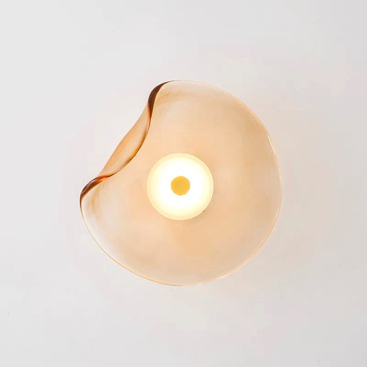 LuxDesign™ – Applique Murale Moderne en Verre Ambre Éclairage Chaud