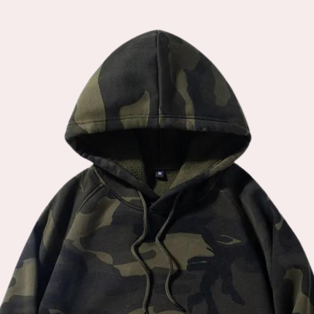 COSTAS - Sweat à Capuche Camouflage Décontracté pour Hommes