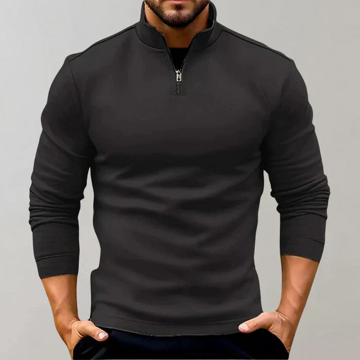 Pull Col Montant Zippé Chaud et Confortable pour Homme - PanierRoyale
