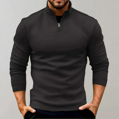 Pull Col Montant Zippé Chaud et Confortable pour Homme - PanierRoyale