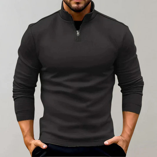 Pull Col Montant Zippé Chaud et Confortable pour Homme - PanierRoyale