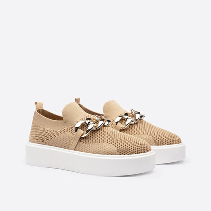 Chaussures femme à boucles dorées élégantes - PanierRoyale