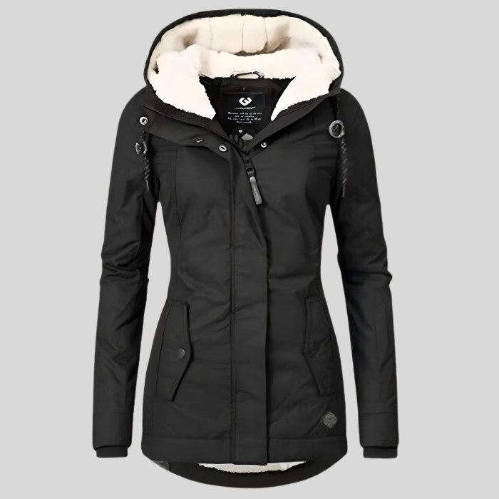 Manteau Femme Hiver Élégant - Parka Imperméable Doublée Fourrure Synthétique