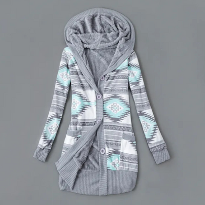 JOANA - Cardigan à Capuche Élégant pour Femmes