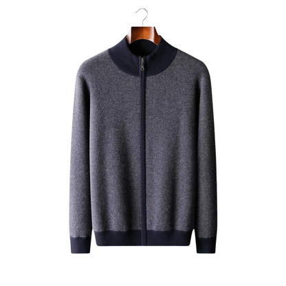 Veste en laine zippée noire