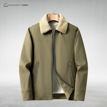 Veste Hiver Homme Doublée et Imperméable avec Poches Fermetures Éclair - PanierRoyale
