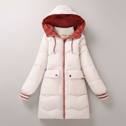 Veste D'hiver Femme Chic et Chaude avec Capuchon