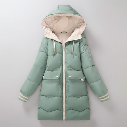 Veste D'hiver Femme Chic et Chaude avec Capuchon