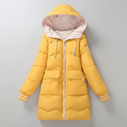 Veste D'hiver Femme Chic et Chaude avec Capuchon