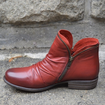 Bottines Femmes Cuir Noir Élégantes avec Semelle Confortable