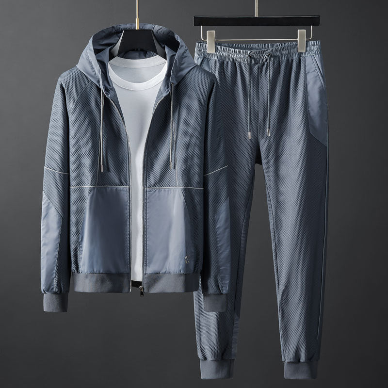 Survêtement Homme Sport Léger et Confort avec Poches Zippées - PanierRoyale
