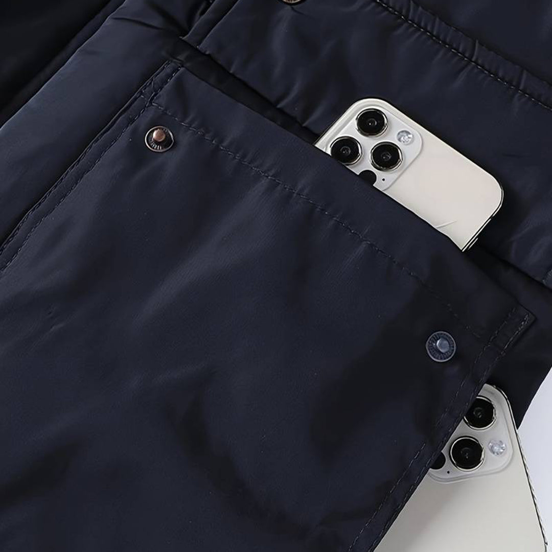 Michael - Veste parka avec col en fourrure pour homme