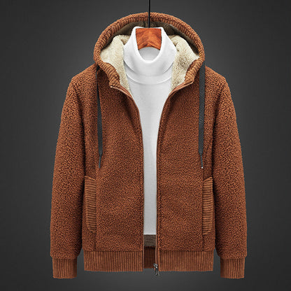 Pull Capuche Homme Doublure Chaude et Confortable