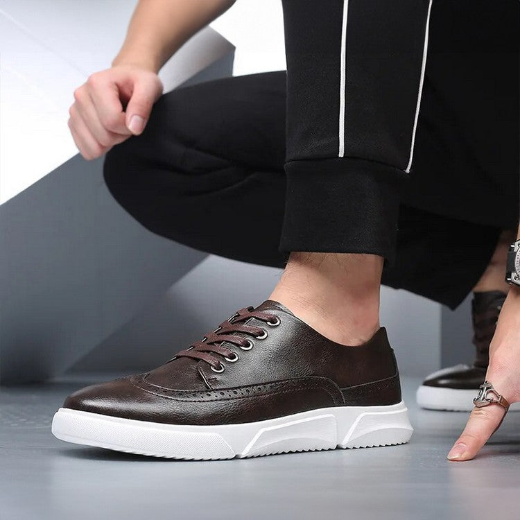 Baskets Cuir Homme Élégantes pour Tenue Décontractée Chic