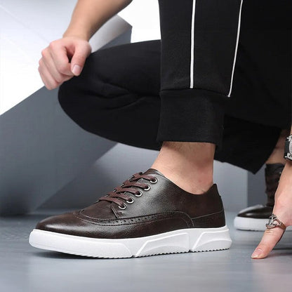 Baskets Cuir Homme Élégantes pour Tenue Décontractée Chic