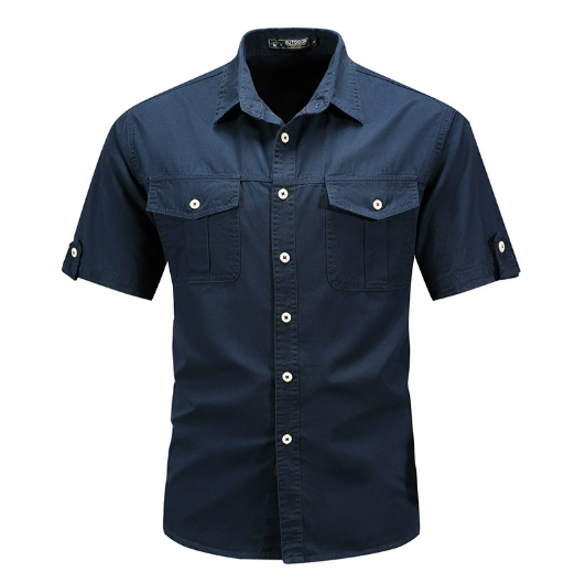 Chemise Utility Homme Printemps Décontracté