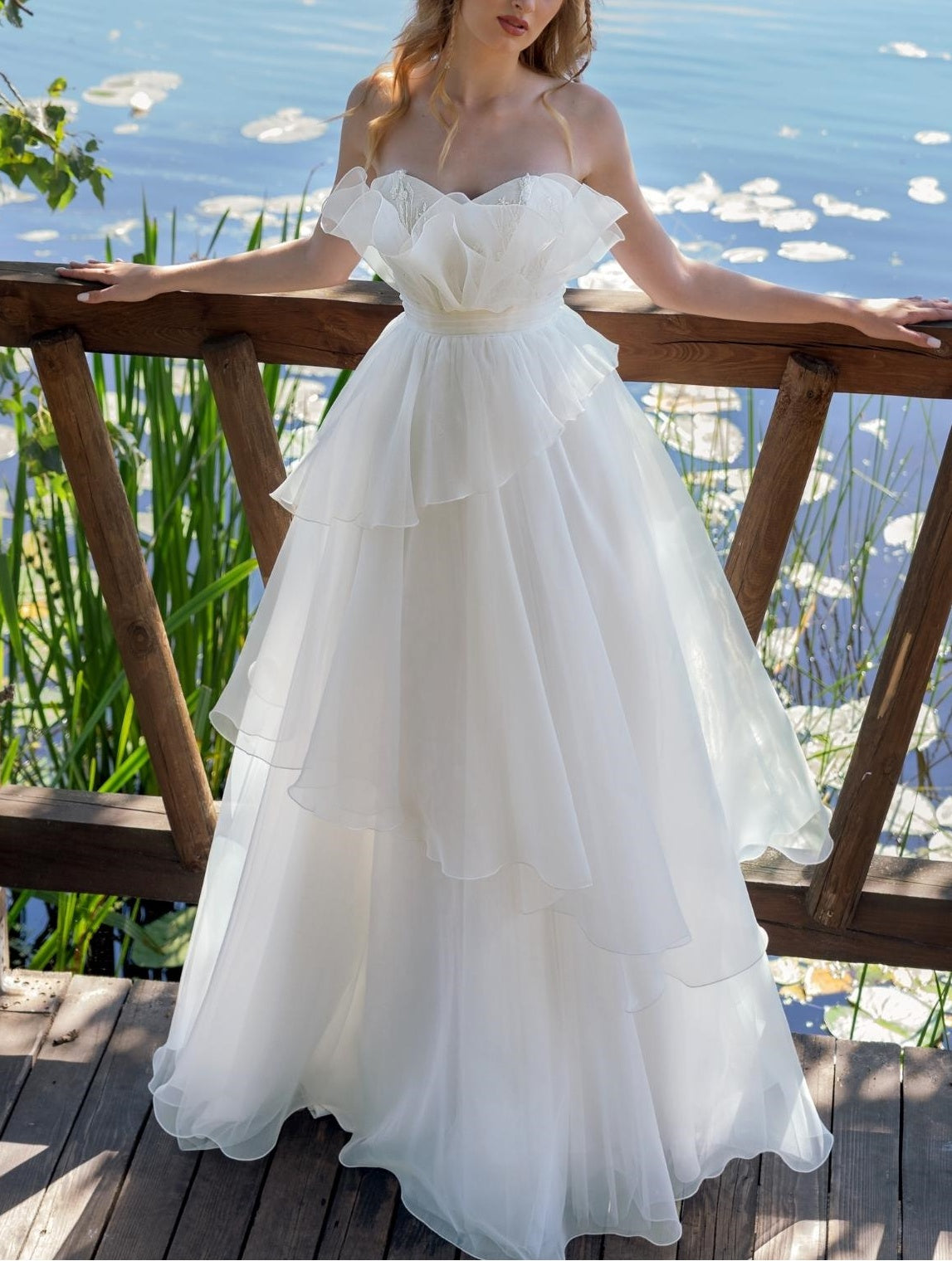 Robe du Soir Élégante Longue Blanc Femme - PanierRoyale