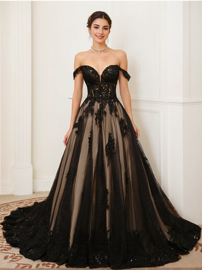 Robe de Cocktail Longue pour Femme Élégante Noire - PanierRoyale