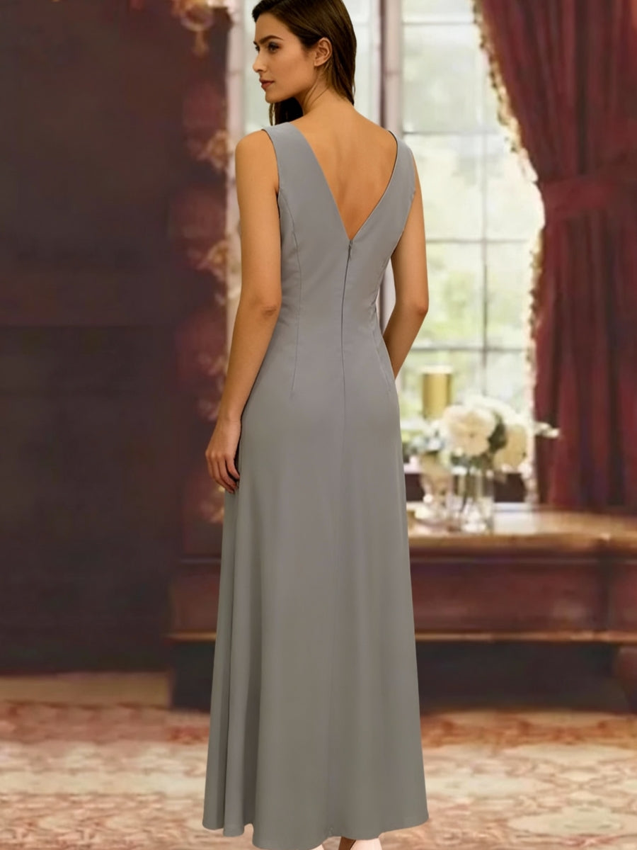 Robe Longue Femme Paillettes Col V Manches Longues avec Veste