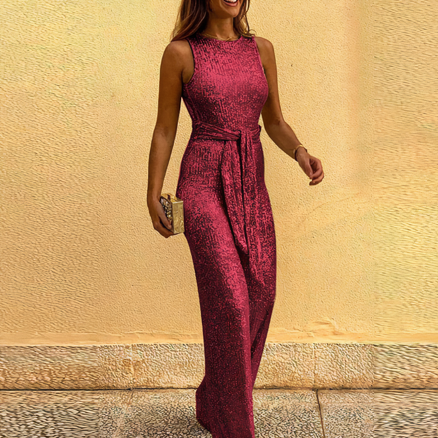 Combinaison Glamour Paillettes Féminine