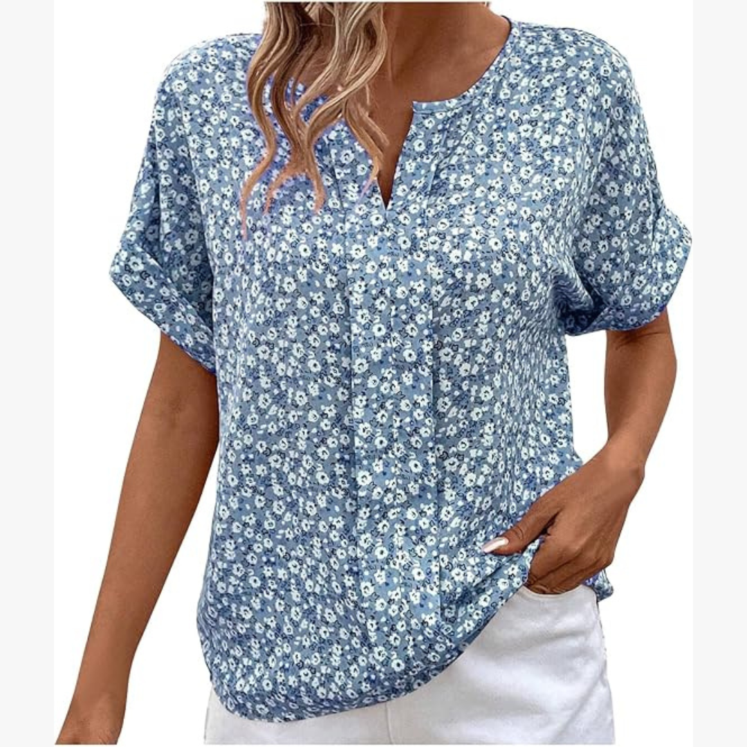 Blouse Femme Chic Fleurs pour Bureau ou Sortie