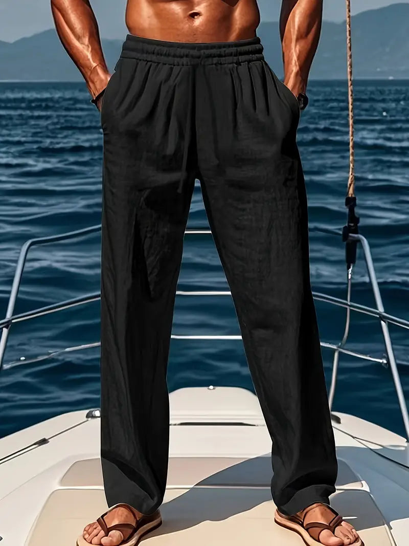 Pantalon Homme Léger Lin pour Été