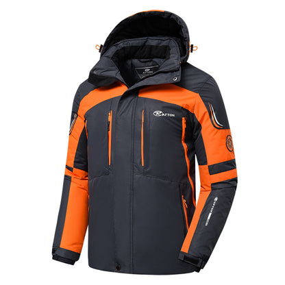 Veste Ski Homme Capuche Manches Longues Réchauffante