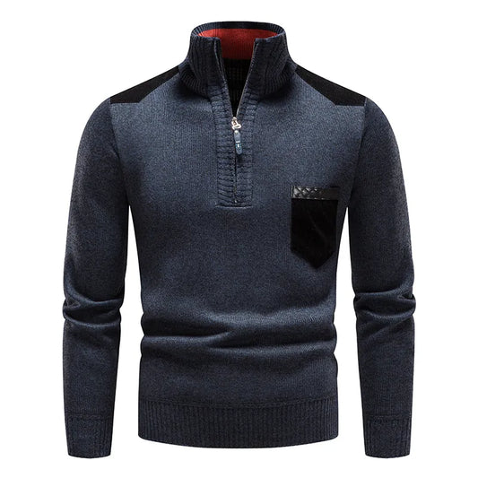 Pull Col Montant Homme Printemps Léger et Décontracté - PanierRoyale