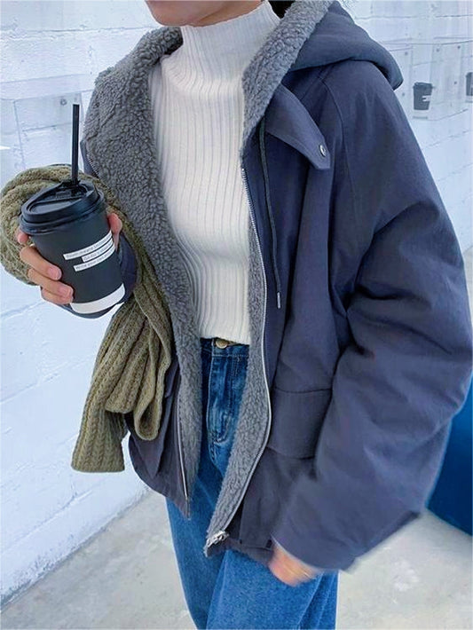 Doudoune Femme Hivernale avec Capuche et Manches Longues - PanierRoyale
