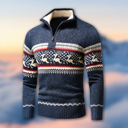 Pull Capuchon Zippé Décontracté pour Homme