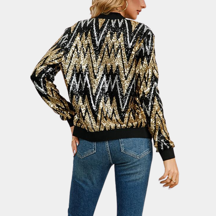 Veste Tendance Or - vue 3