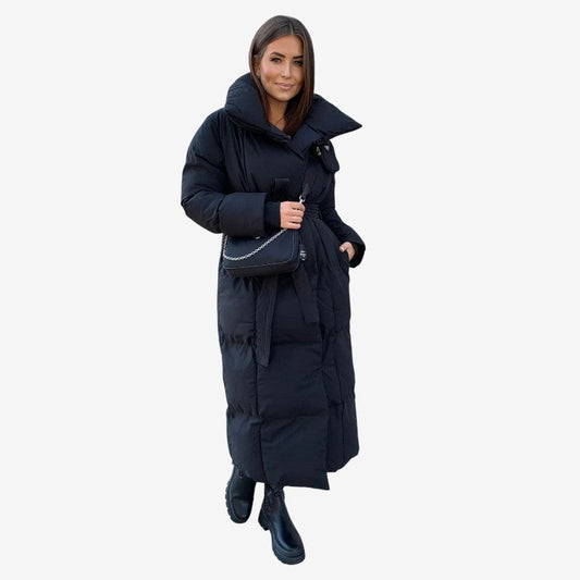 Manteau Femme Élégant Tailleur avec Ceinture et Col Montant - PanierRoyale