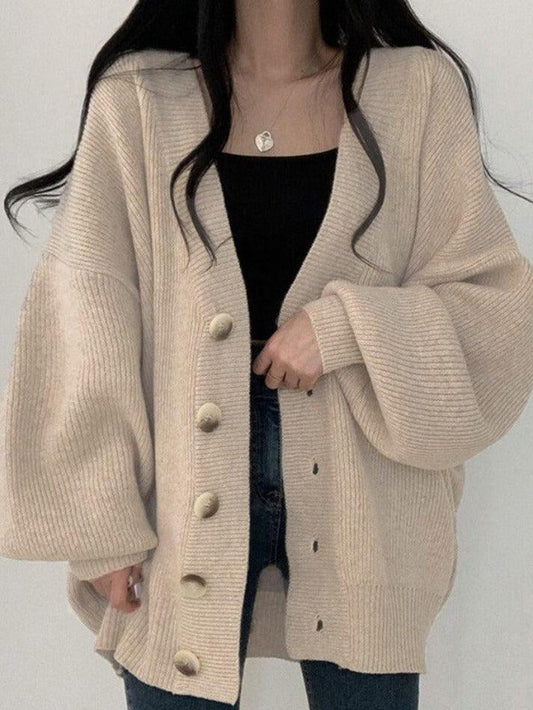 Cardigan Femme Chic à Boutons - PanierRoyale