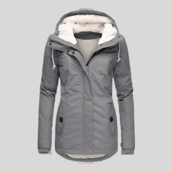 Manteau Femme Hiver Élégant - Parka Imperméable Doublée Fourrure Synthétique - PanierRoyale