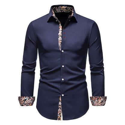 Chemise Homme Slim Fit en Coton Respirant