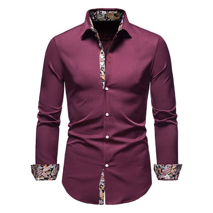 Chemise Homme Slim Fit en Coton Respirant