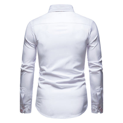 ProjetParis™ – Chemise Homme Slim-Fit en Coton Léger Élégante & Confortable-5