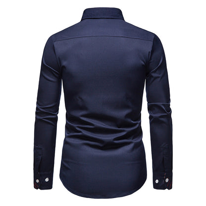 ProjetParis™ – Chemise Homme Slim-Fit en Coton Léger Élégante & Confortable-6